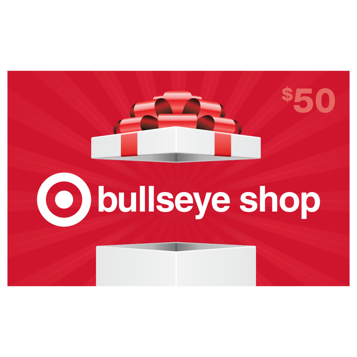 50 Bullseye Shop Gift Certificate Target Bullseye Shop